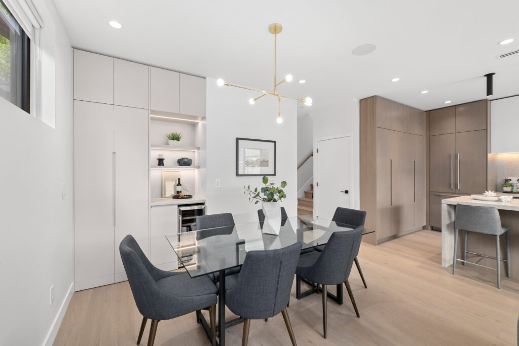 Riley Park Modern Duplex - dining and kitchen