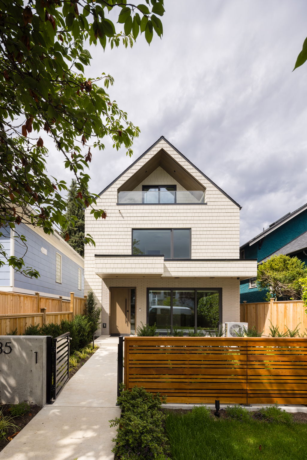 Riley Park Modern Duplex - front view of duplex